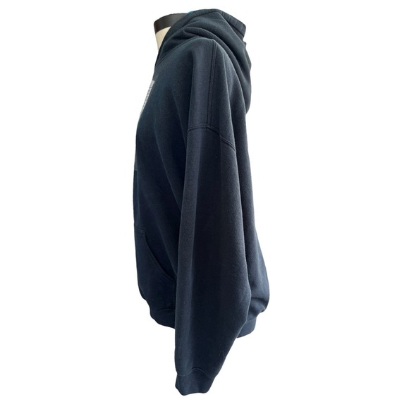 Free LSK Graphic Oversize Black Hoodie Sweatshirt Size XL Y2K Hip Hop Streetwear - Picture 4 of 8